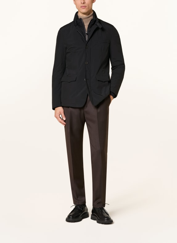 HERNO Lightweight-Daunenjacke mit herausnehmbarer Blende SCHWARZ