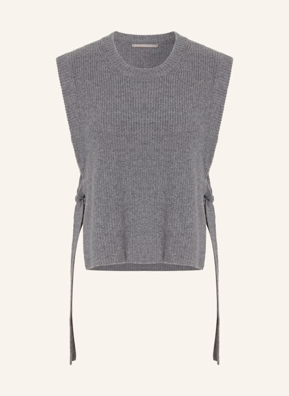 (THE MERCER) N.Y. Cashmere sleeveless sweater DARK GRAY