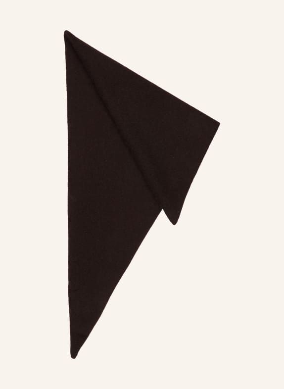 (THE MERCER) N.Y. Dreieckstuch aus Cashmere DUNKELBRAUN