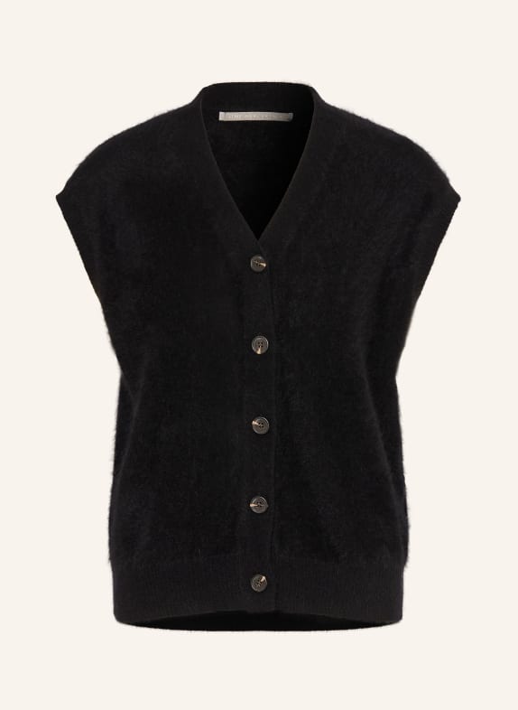 (THE MERCER) N.Y. Gebreid vest van kasjmier ZWART