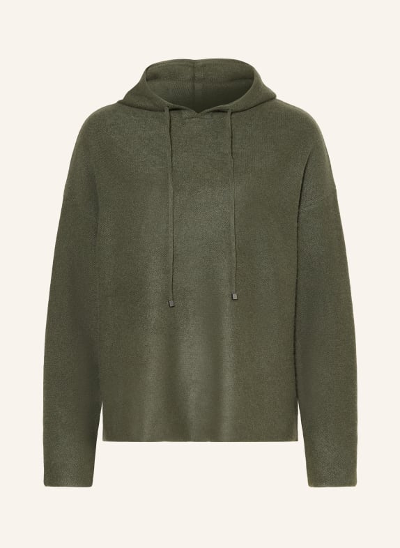 (THE MERCER) N.Y. Gebreide Hoodie van kasjmier OLIJF