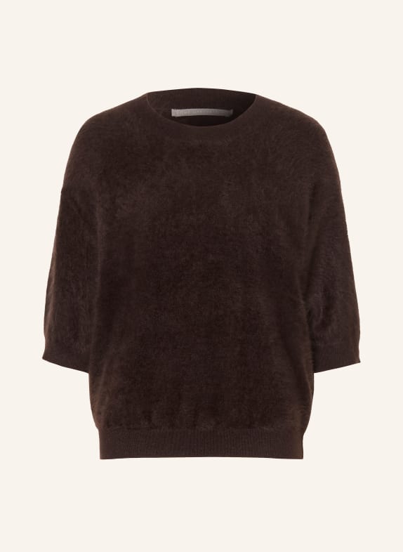 (THE MERCER) N.Y. Cashmere-Pullover DUNKELBRAUN