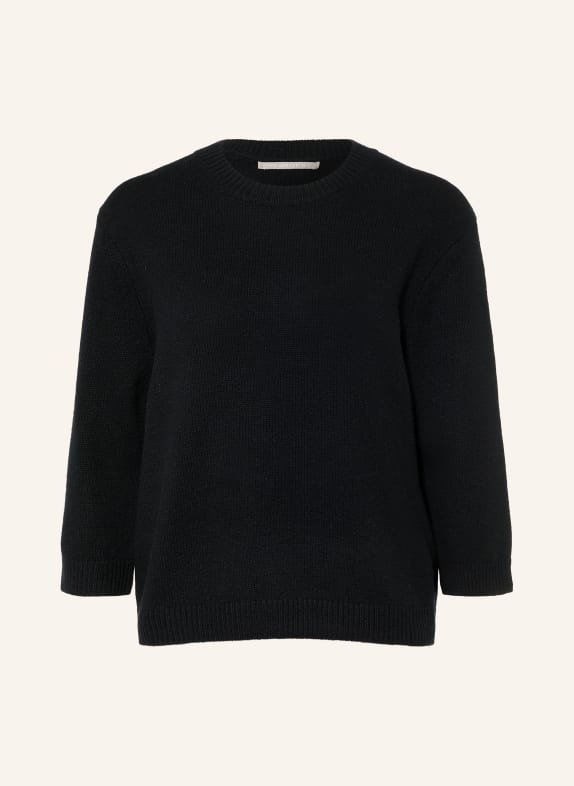 (THE MERCER) N.Y. Cashmere sweater with 3/4 sleeves BLACK