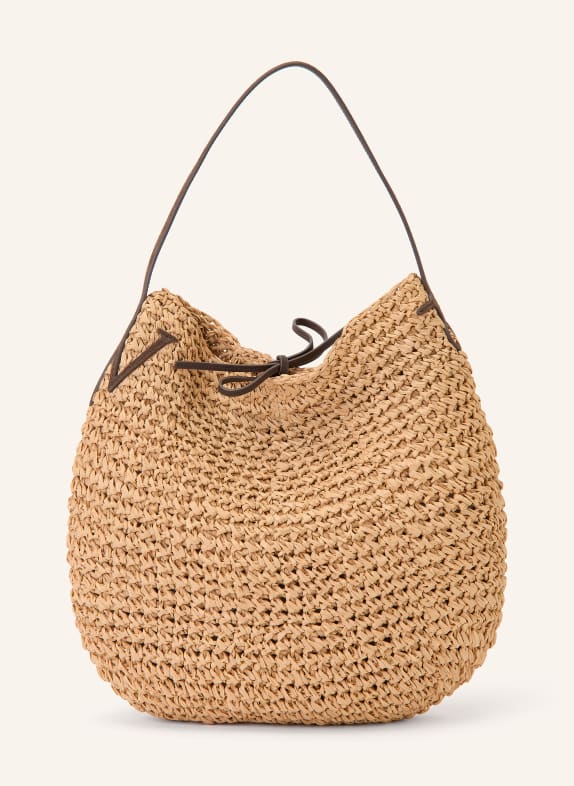 JW ANDERSON BULB XL Bucket bag BEIGE / DARK BROWN