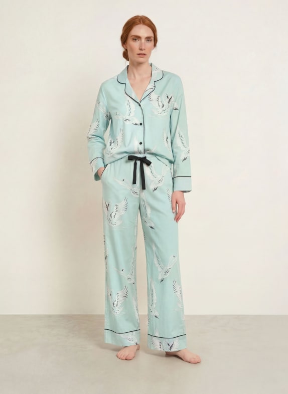 cyberjammies Pyjamabroek MINT / WIT / ZWART