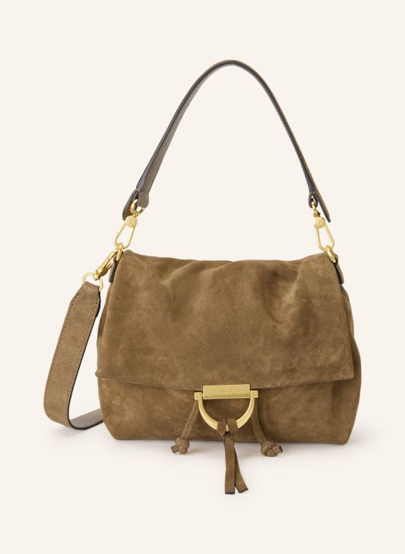 abro Schultertasche TEMI MEDIUM BRAUN / GOLD