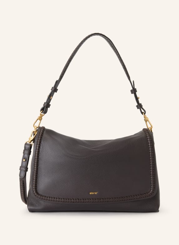 abro Schultertasche SIGNATURE BIG DUNKELBRAUN / GOLD