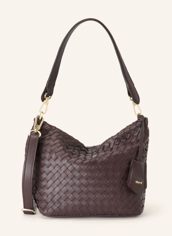 abro EBONY SMALL Bucket bag DARK BROWN