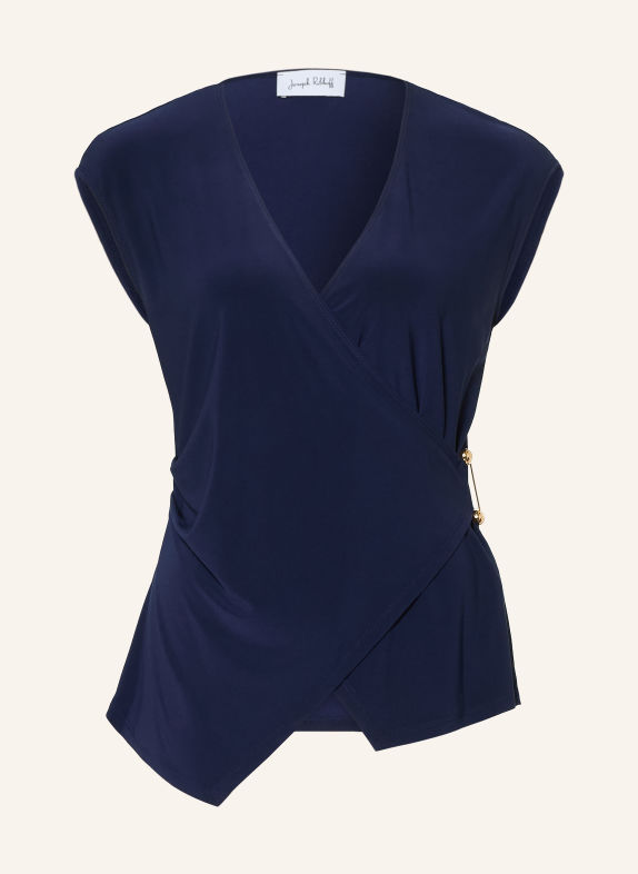 Joseph Ribkoff Wrap-style blouse DARK BLUE