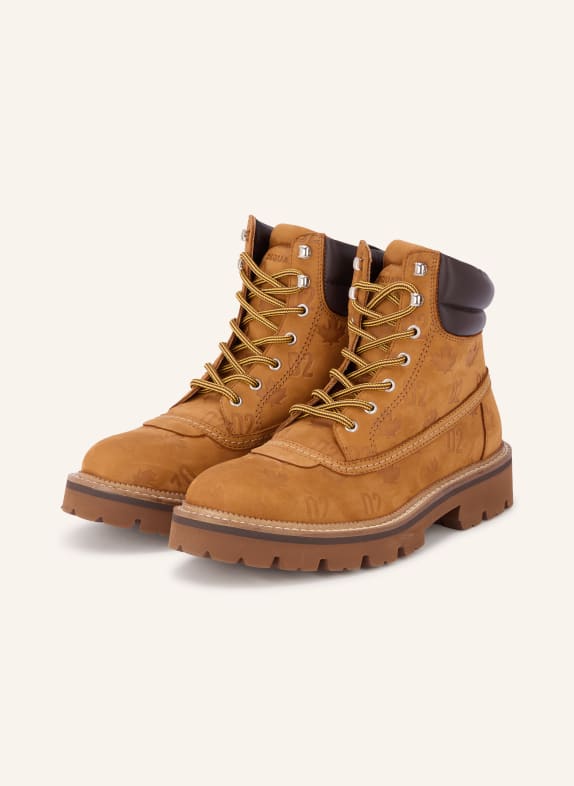 DSQUARED2 Boots à lacets COGNAC / MARRON FONCÉ