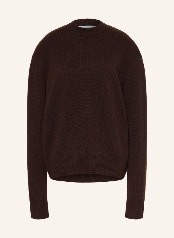 The Frankie Shop Pullover RAFAELA aus Merinowolle DUNKELBRAUN