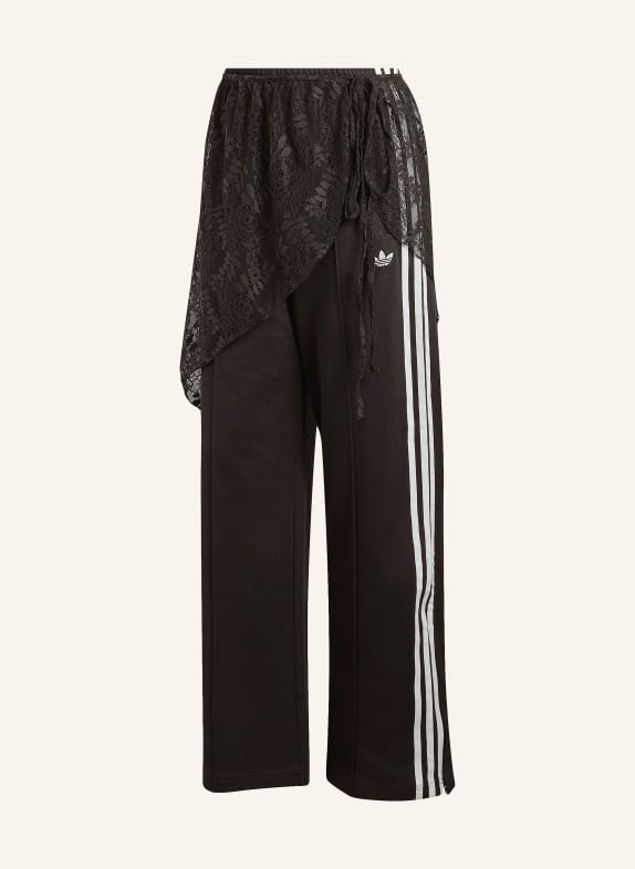 adidas Originals Pantalon Tack 2 en 1 FIREBIRD avec dentelle MARRON FONCÉ / BLANC