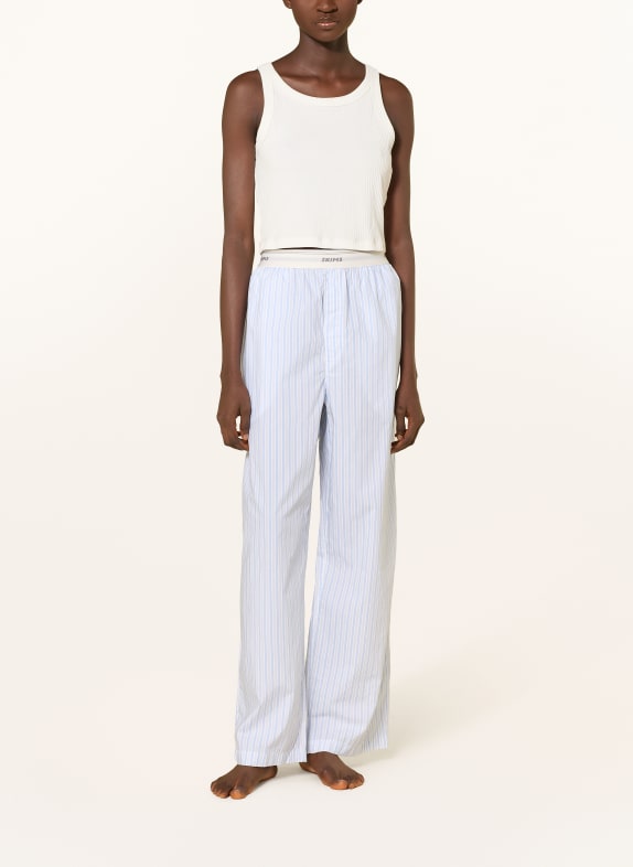 SKIMS Pyjamabroek van katoenpopeline DOUBLE STRIPE