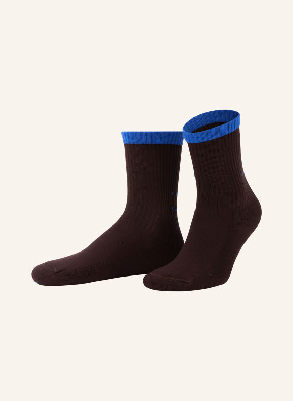 COPENHAGEN STUDIOS Chaussettes MARRON FONCÉ / BLEU