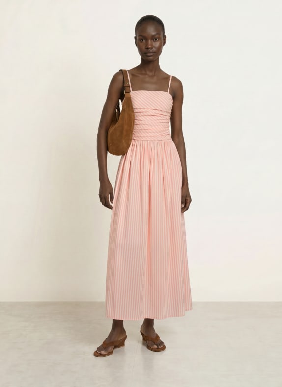 FAITHFULL THE BRAND Jurk PORTLLIGAT ROSE CLAIR / WIT