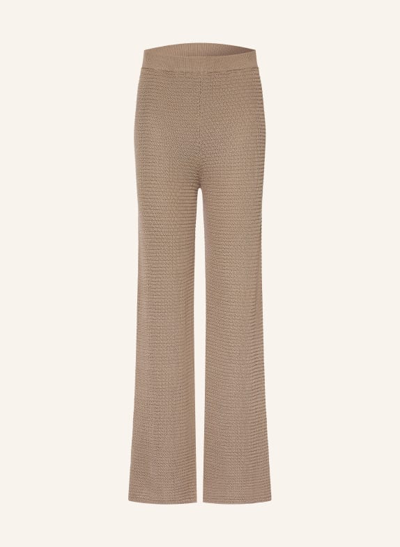 Juvia Gebreide broek YAMIE TAUPE