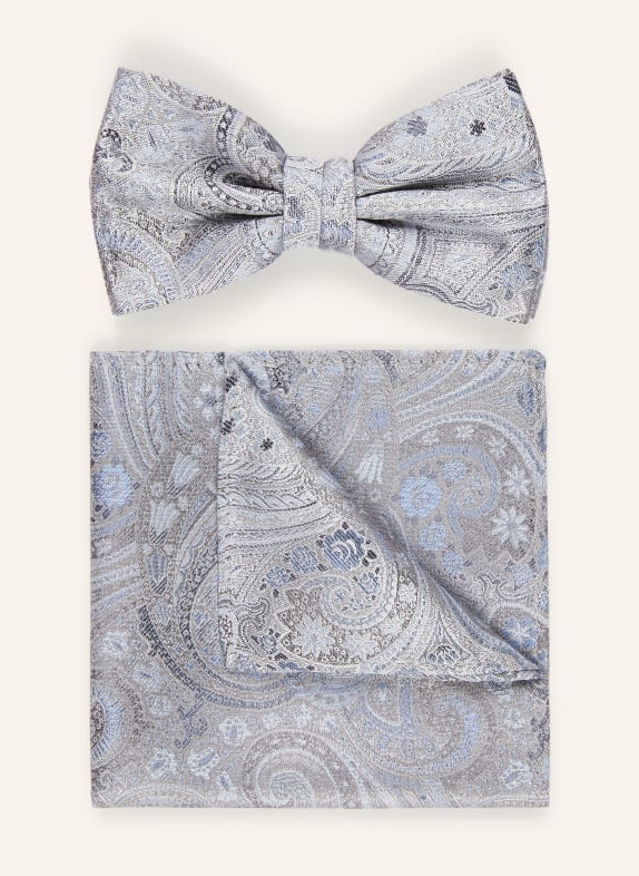 Sterlington Ensemble : nœud papillon et pochette de costume BLEU CLAIR