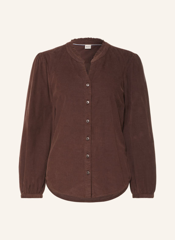 BRAX Corduroy Blouse VIOLET BROWN