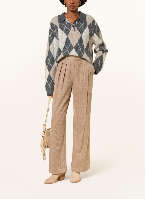 MRS & HUGS Alpaca Sweater CREAM / BEIGE / DARK GRAY