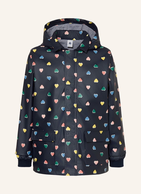 PETIT BATEAU Jachetă impermeabilă ALBASTRU ÎNCHIS / ROZ ANTIC / GALBEN ÎNCHIS