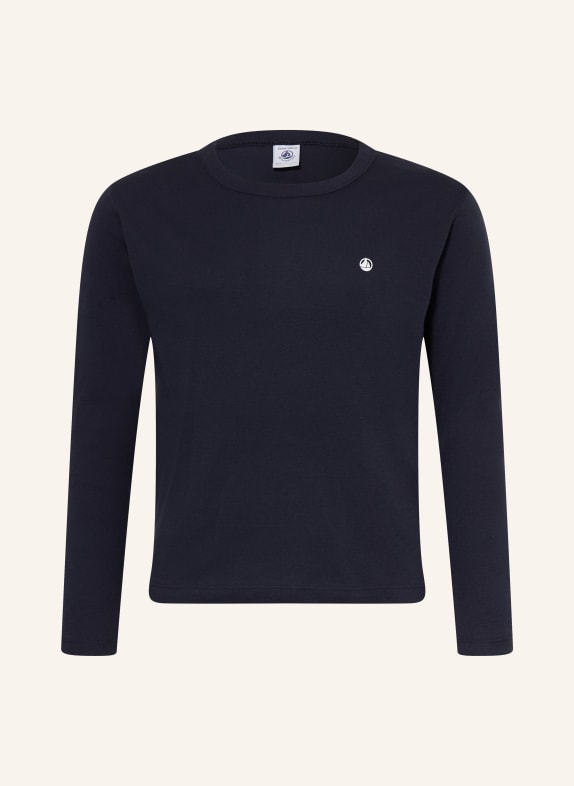 PETIT BATEAU Long-sleeve shirt DARK BLUE