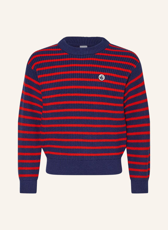 PETIT BATEAU Sweater DARK BLUE / RED