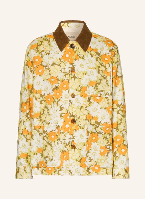 VALENTINO Jacket LIGHT GREEN / BROWN / ORANGE