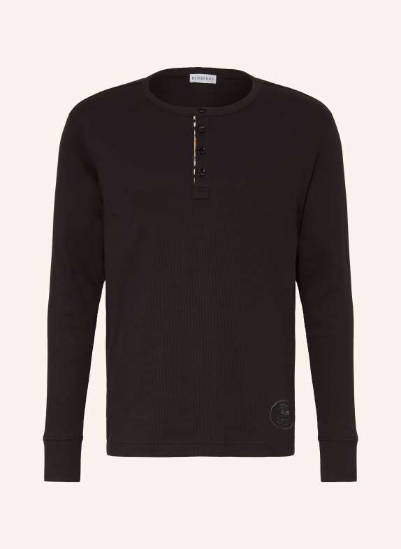 BURBERRY Henley-tröja SVART