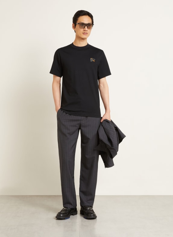 BURBERRY Tričko SETH ČERNÁ