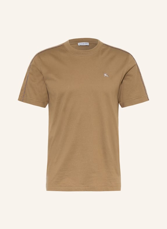 BURBERRY T-shirt SETH BRĄZOWY