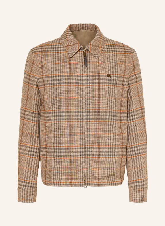 BURBERRY Veste réversible BLOOMSBURY MARRON CLAIR / MARRON FONCÉ / ORANGE