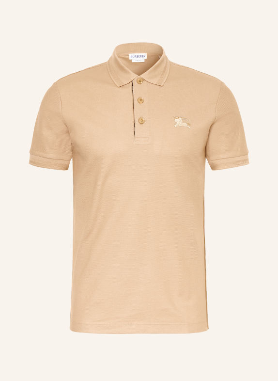 BURBERRY Polo piqué EDDIE, coupe slim MARRON CLAIR