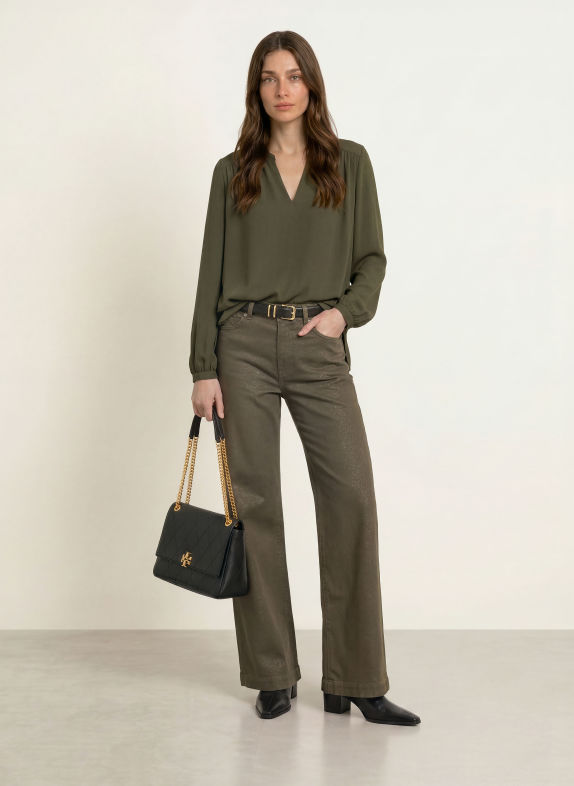 MARC CAIN Blouseshirt 599 forest night new