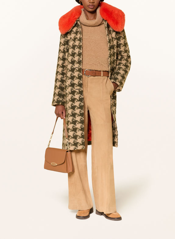 MARC CAIN Schultertasche 634 light hazelnut