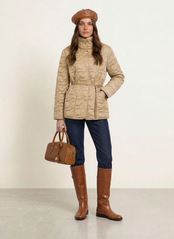 MARC CAIN Steppjacke 620 tannin