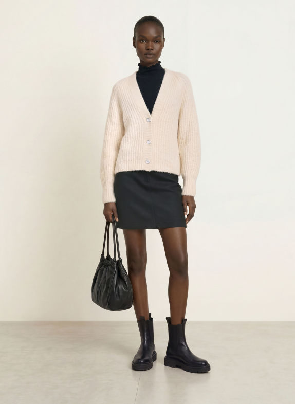 MARC CAIN Strickjacke mit Alpaka 110 off