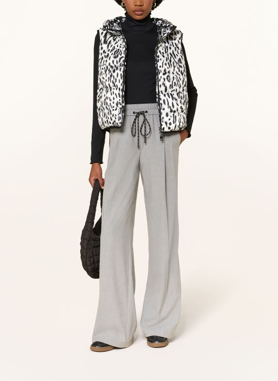 MARC CAIN Steppweste zum Wenden 190 white and black