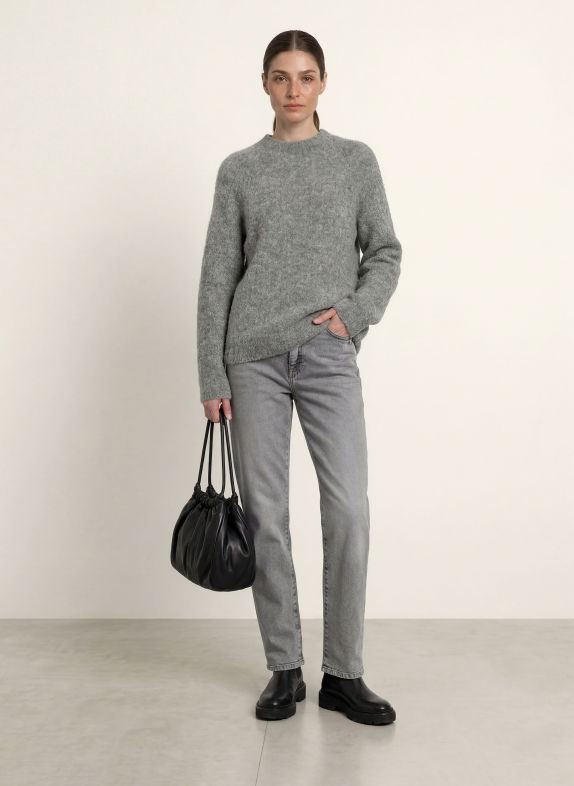 MARC CAIN Pull en alpaga 820 GREY