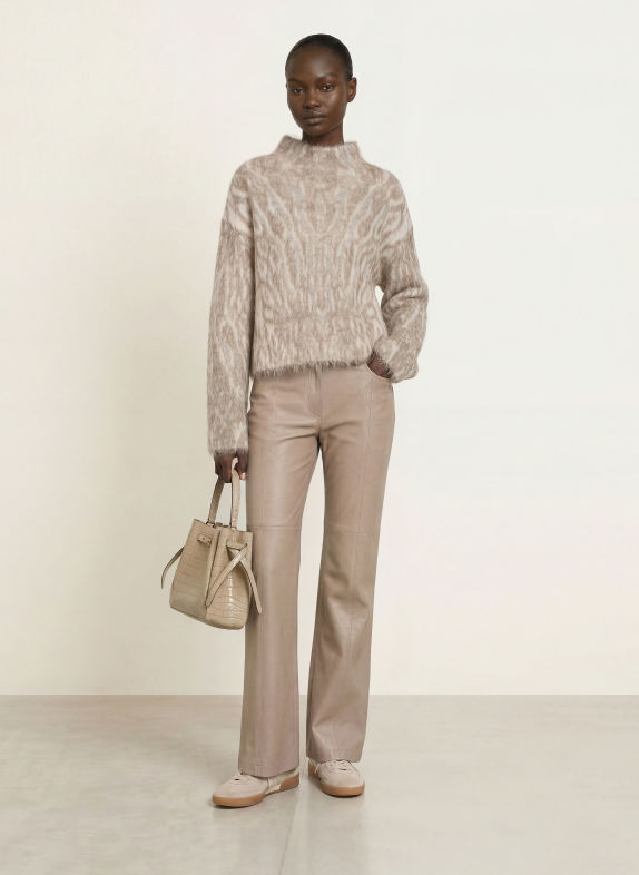 MARC CAIN Mohair Sweater 802 nimbus cloud