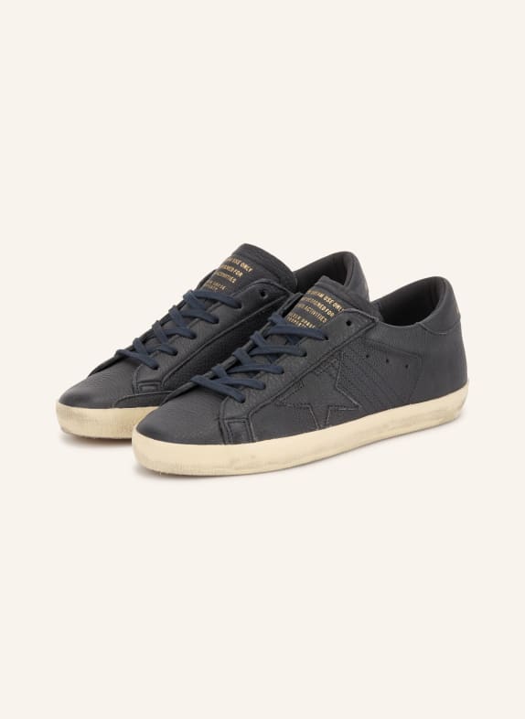 GOLDEN GOOSE Sneaker SUPER-STAR DUNKELBLAU / GOLD