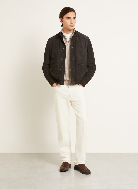 AGNONA Jeans met normale pasvorm ECRU