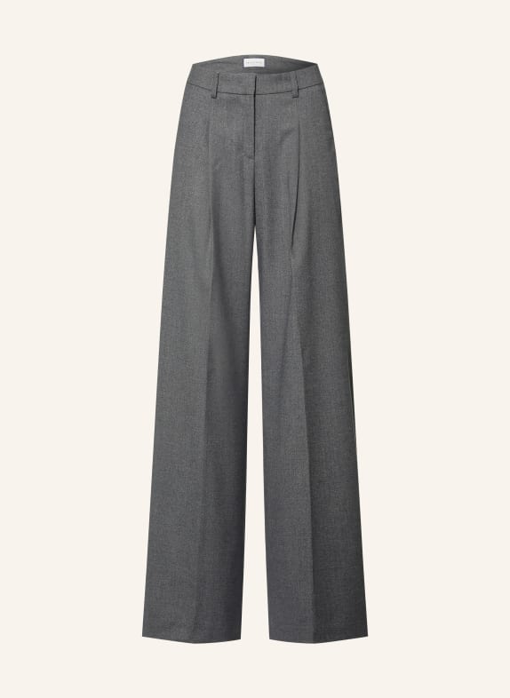 SEDUCTIVE Pantalon palazzo CHRISSY en flanelle GRIS FONCÉ