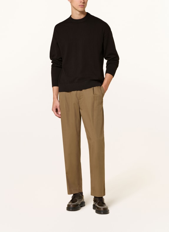 DRYKORN Pull VALDRIK MARRON FONCÉ