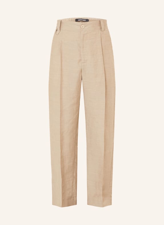 JACQUEMUS Trousers in Linen 150 BEIGE