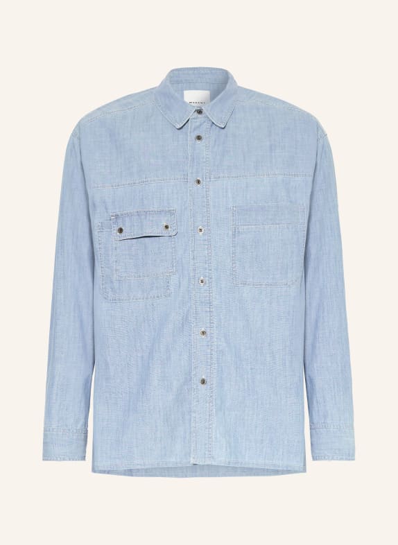 ISABEL MARANT VITTORIO Comfort Fit Denim Shirt LIGHT BLUE