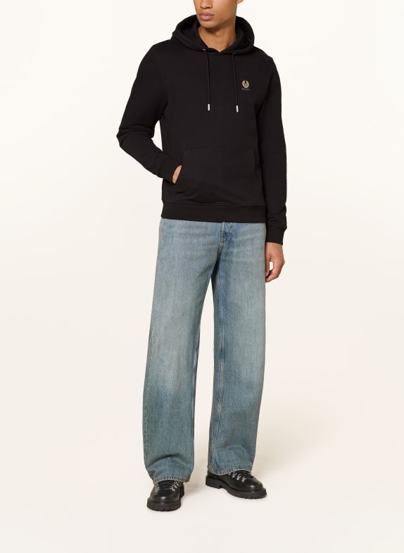 BELSTAFF Hoodie ZWART / BEIGE