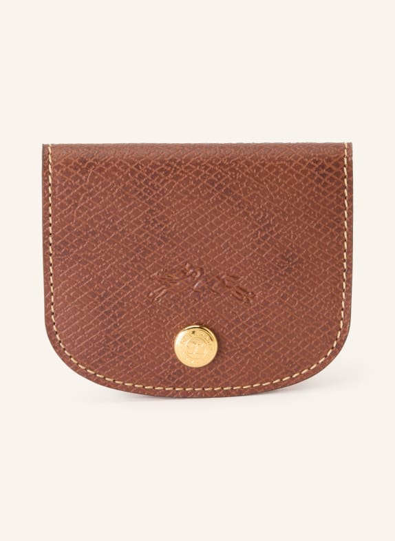 LONGCHAMP Kartenetui ÈPURE BRAUN / GOLD