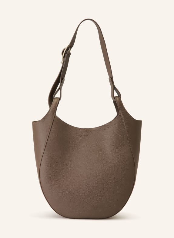 LONGCHAMP Schultertasche LE FOULONNÉ LARGE TAUPE