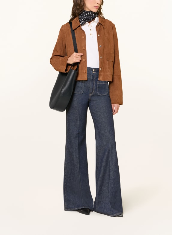 LONGCHAMP Geantă de umăr LE FOULONNÉ LARGE NEGRU