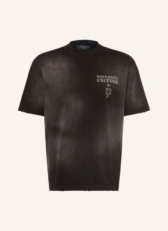 don't waste culture T-Shirt THUNDER SCHWARZ
